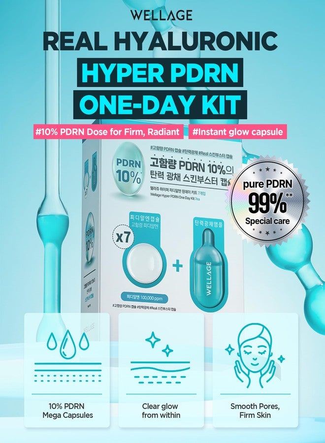 ويليدج مجموعة ويلاج هايبر بي دي آر إن للاستخدام اليومي (7 قطع)، ببتيد مرطب للوجه، عناية كورية بالبشرة، حمض نووي من سمك السلمون، نياسيناميد، حمض الهيالورونيك، لتصغير المسام - Image 2